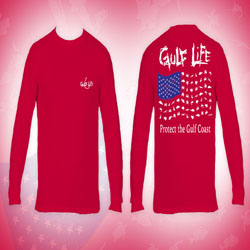 Patriotic on Red Long Sleeves