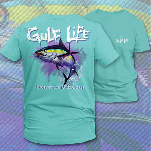 Gulf Life - Protect The Gulf Coast - 
Chalky Mint Tuna